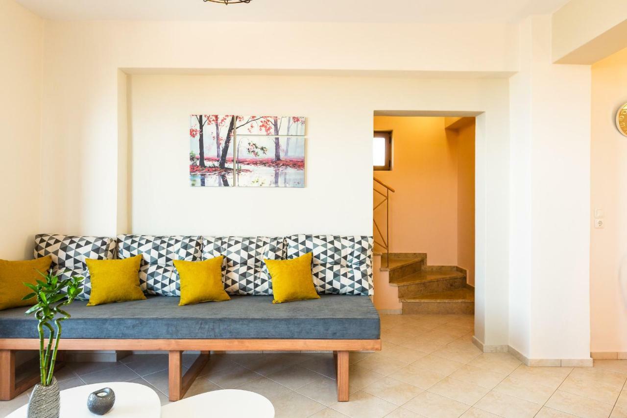 Maroulas Villas Ioanna & Stavros, Private Pools, Bbq & Seaview, By Thinkvilla Exteriör bild